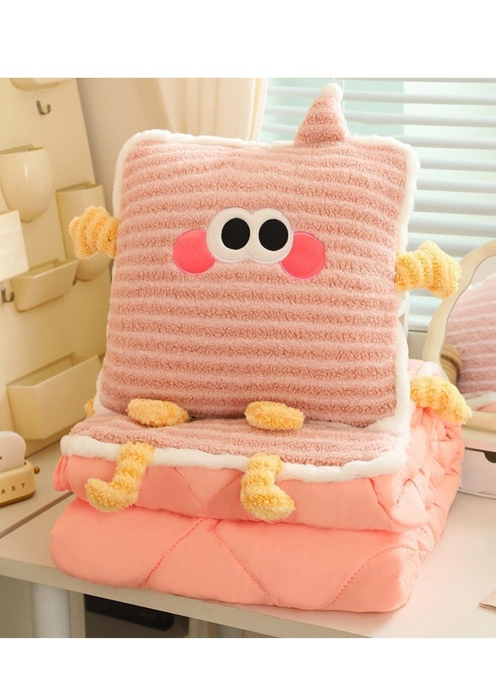 Pillow And Blanket Can Be Used For Both Car And Sofa Cushions, Suitable For Travel, Airplanes, Trains, Beds, Offices, And Rest  - Image 1