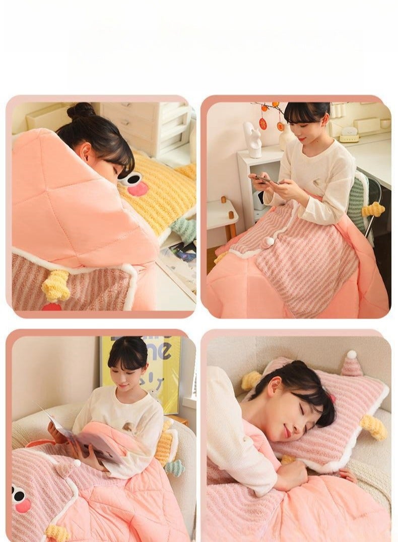 Pillow And Blanket Can Be Used For Both Car And Sofa Cushions, Suitable For Travel, Airplanes, Trains, Beds, Offices, And Rest  - Image 3