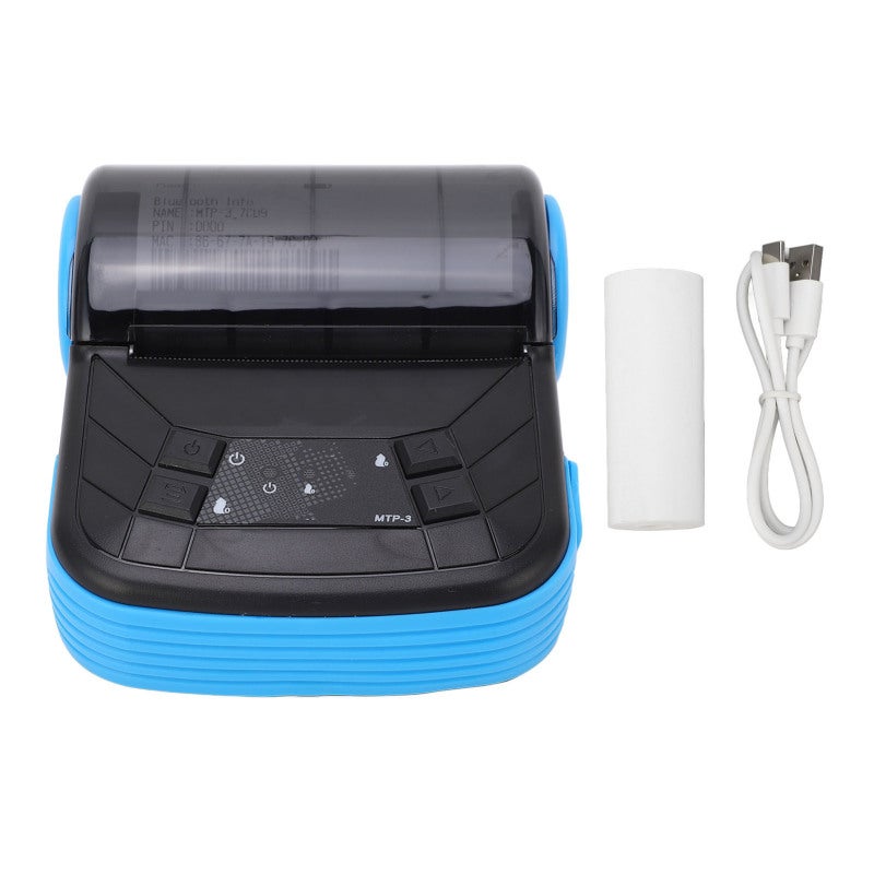 GOOJPRT Portable Receipt Printer: Lightweight Compact Design - High Speed 90mm/Sec Bluetooth 4.0 Thermal Printer for Supermarkets, Restaurants, Shops And Small Businesses - Image 1
