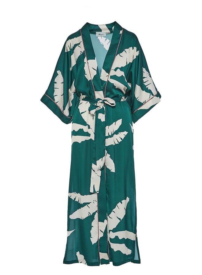 BSB Satin printed kimono with belt - Image 2