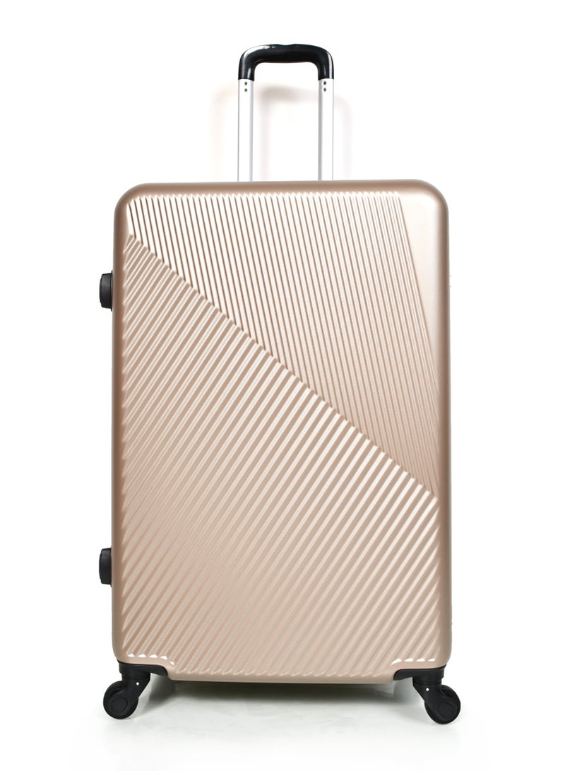 مورانو طقم حقيبة سفر من مورانو متينة و خفيفة الوزن حقيبة باربع بعجلات دوارة مع قفل مدمج (ذهبي طقم من 3 حبة) - Image 5