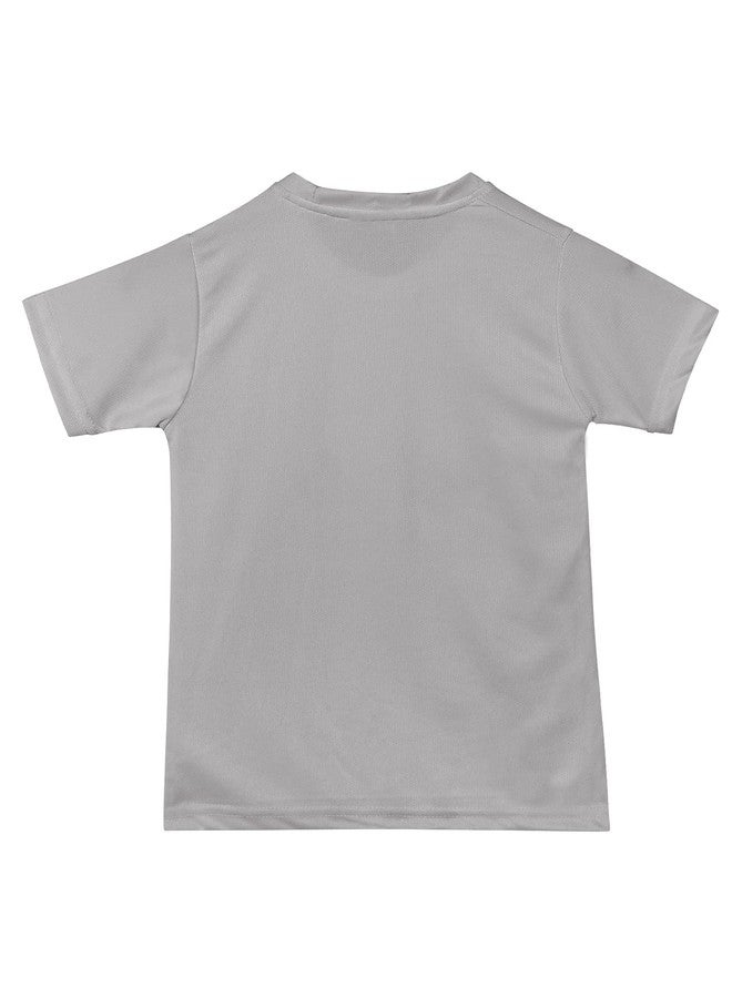 RISH Alphabet - N - T Shirt for Boys and Girls | Polyester Quick Dryfit Birthday Educational Phonic Tees for Toddler Kids Outfit Grey 1-2 Years - Image 2