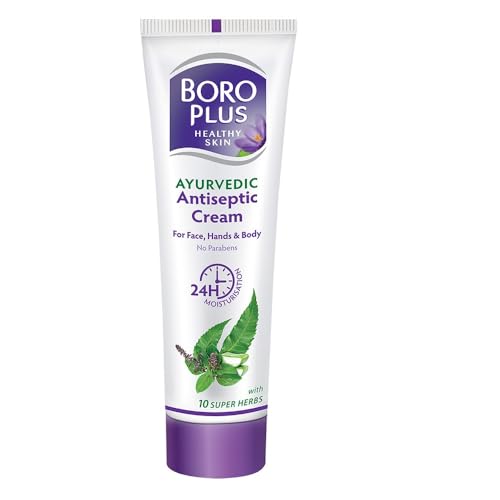 BoroPlus Ayurvedic Antiseptic Cream with 10 super herbs |24 hrs Moisturisation |Glowing Skin|For Face, Hand & Body | Heals and Protects the skin|120ml - Image 1