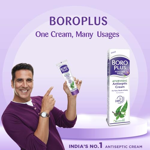 BoroPlus Ayurvedic Antiseptic Cream with 10 super herbs |24 hrs Moisturisation |Glowing Skin|For Face, Hand & Body | Heals and Protects the skin|120ml - Image 3