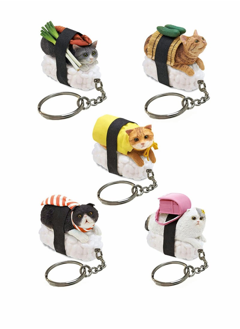 KASTWAVE Cat Keychain Gift for Women, Cat Keyring Cute Funny Mini Pendent Jewelry Present for Girlfriend, Friend, Mom, Grandma, Birthday Party Well for Cellphone, Handbag, Purse  - Image 1