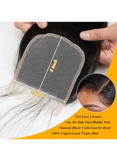 QTHAIR 14A 5X5 Hd Lace Closure Only Human Hair Closures Brazilian Straight Transparent Lace Closure With Real Virgin Brazilian Hair Preplucked Hair Line Knots Can Be Bleached 12  - Image 4