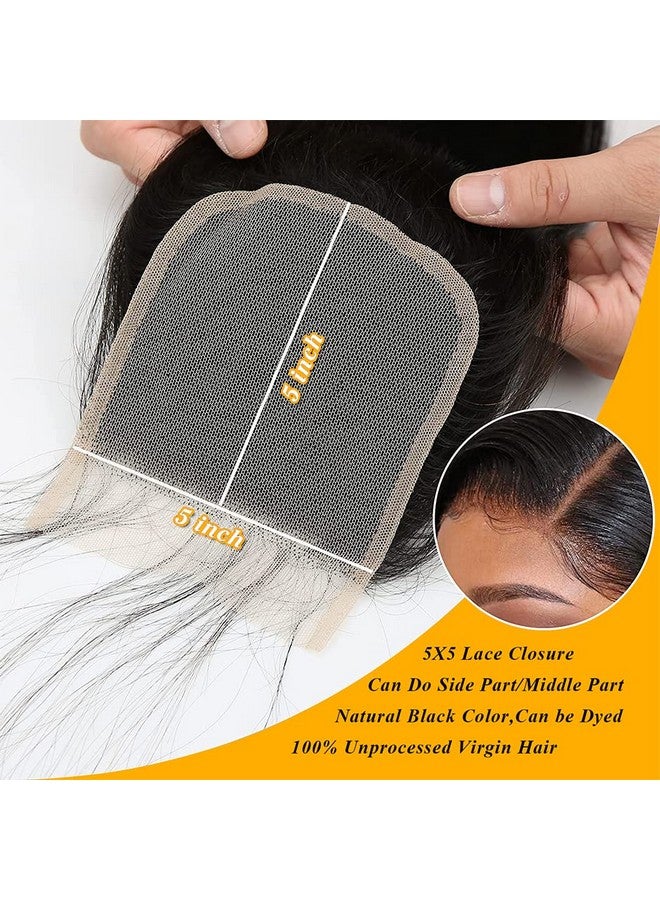 QTHAIR 14A 5X5 Hd Lace Closure Only Human Hair Closures Brazilian Straight Transparent Lace Closure With Real Virgin Brazilian Hair Preplucked Hair Line Knots Can Be Bleached 12 - Image 4