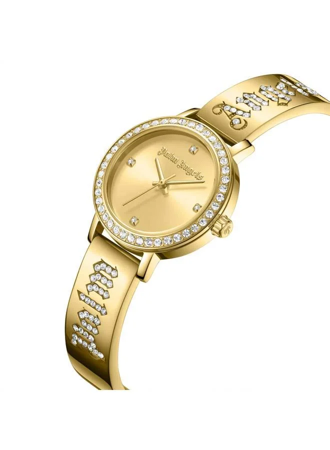Palm Angels Mira Champagne Gold Dial Gold Stainless Steel Bracelet Analog Watch for Women, 28mm