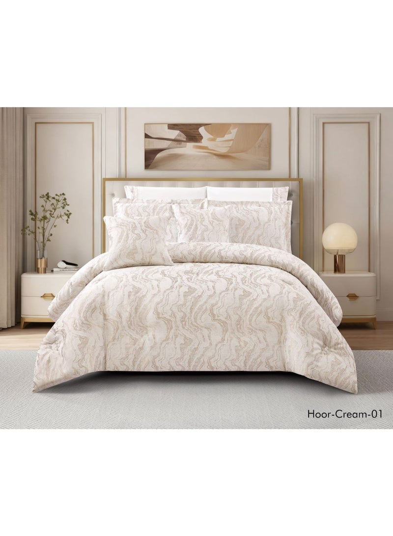 Luxury double bed sheet with a royal jacquard design and high-quality material