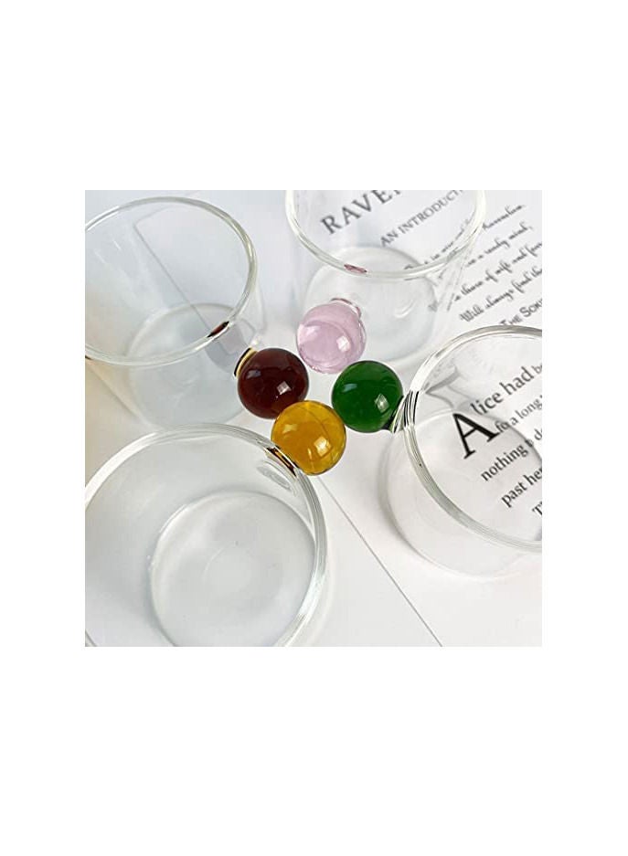 MIBRU 100ml Espresso Cups Small Cups Home Glass Ball Handle Coffee Cup Tea Water Cup Saucer Steak Juice Bucket Table Decor  - Image 4