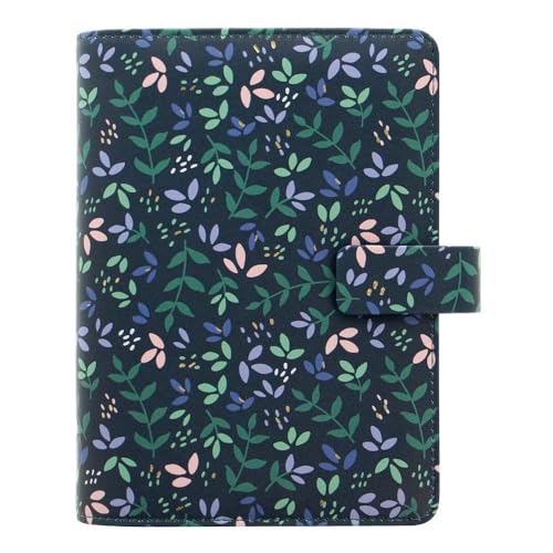 Filofax Garden Organizer Personal Size Dusk LeatherLook Gold Foil Accents Six Rings WeektoView Calendar Diary Multilingual 2025 C02871325 - Image 3