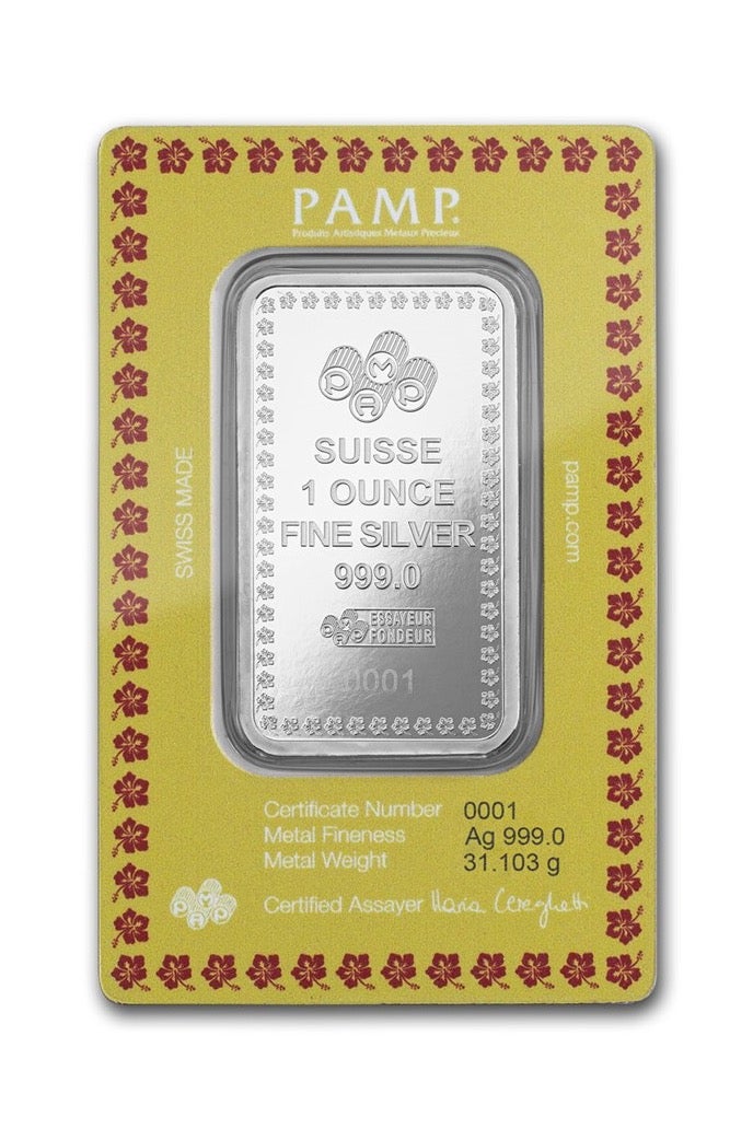PAMP Suisse Diwali Lakshmi & Peacocks Silver 1 oz Bar - Image 2