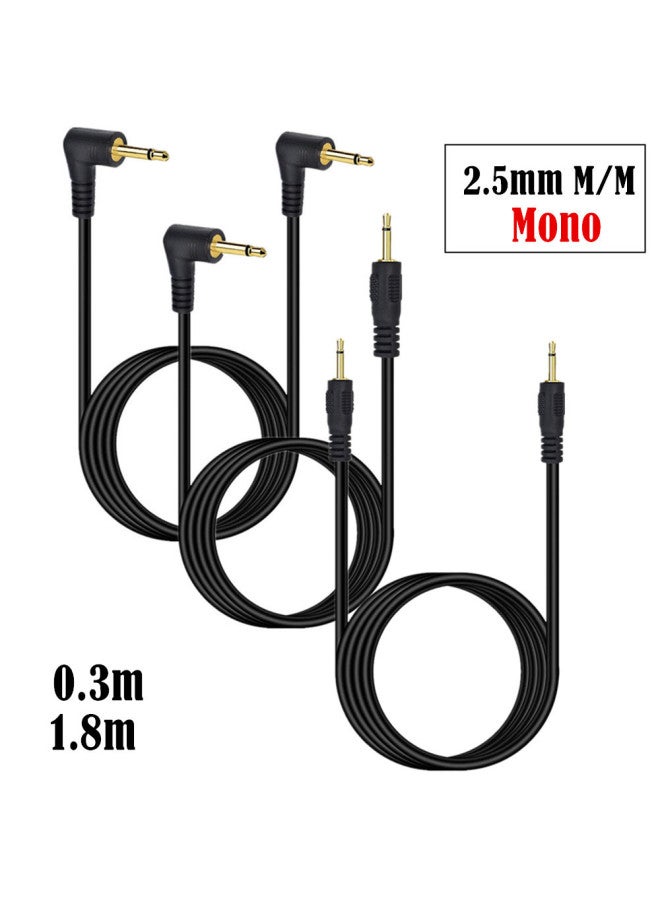 2.5mm Mono Mono Dual Male Audio Cable Single Tone 2.5mm Male To Male Audio Cable-Color:mono: Bend To Bend-Line Length:Mono: 1.8 M  - Image 2