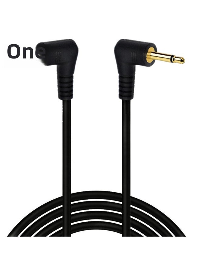 2.5mm Mono Mono Dual Male Audio Cable Single Tone 2.5mm Male To Male Audio Cable-Color:mono: Bend To Bend-Line Length:Mono: 1.8 M  - Image 1
