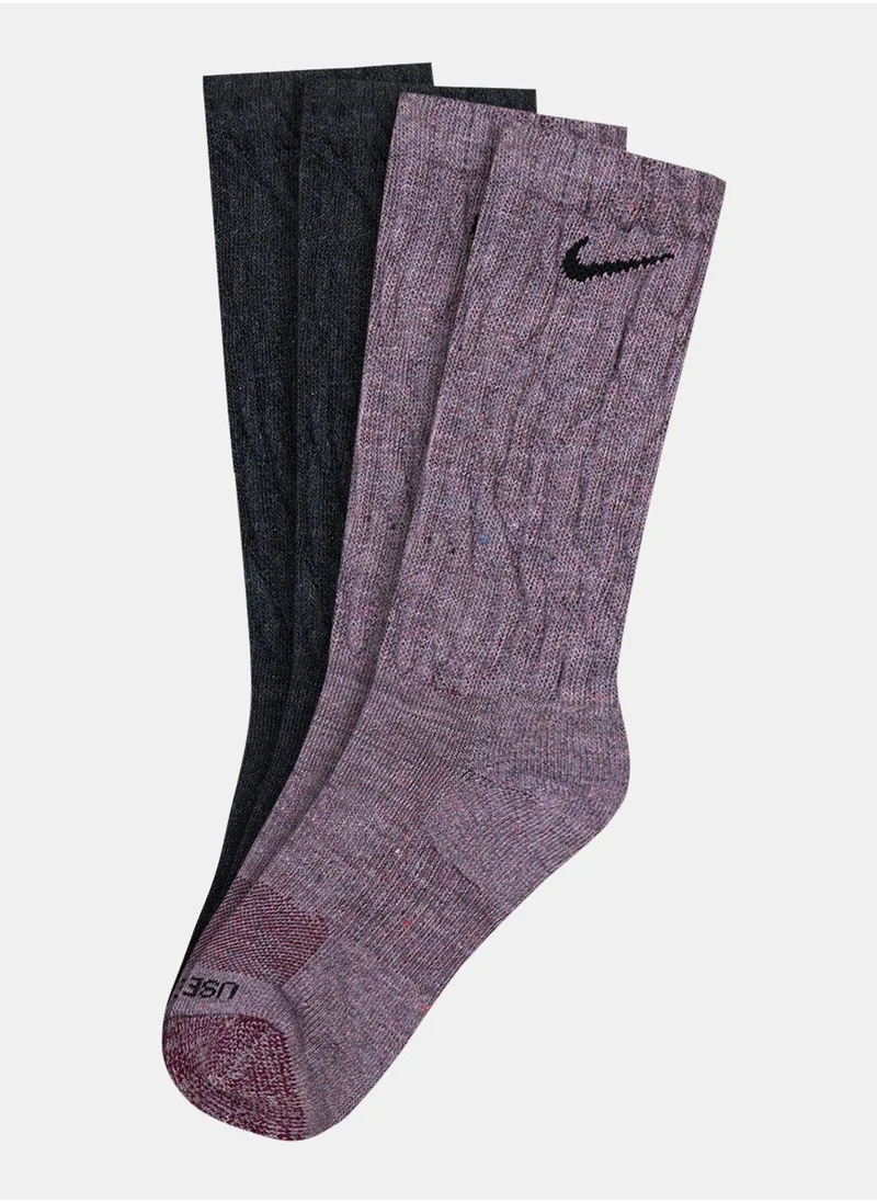 Nike Men's Everyday Plus Cushioned Crew Socks (2 Pack)