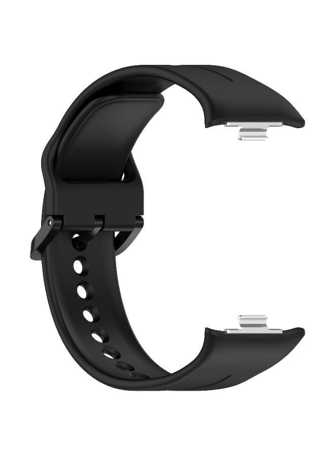 Fashion Soft Silicone WatchBand For Xiaomi Redmi Watch 4/5 Smartwatch Wristband  Strap Sport belt Bracelet (Black) - Image 3