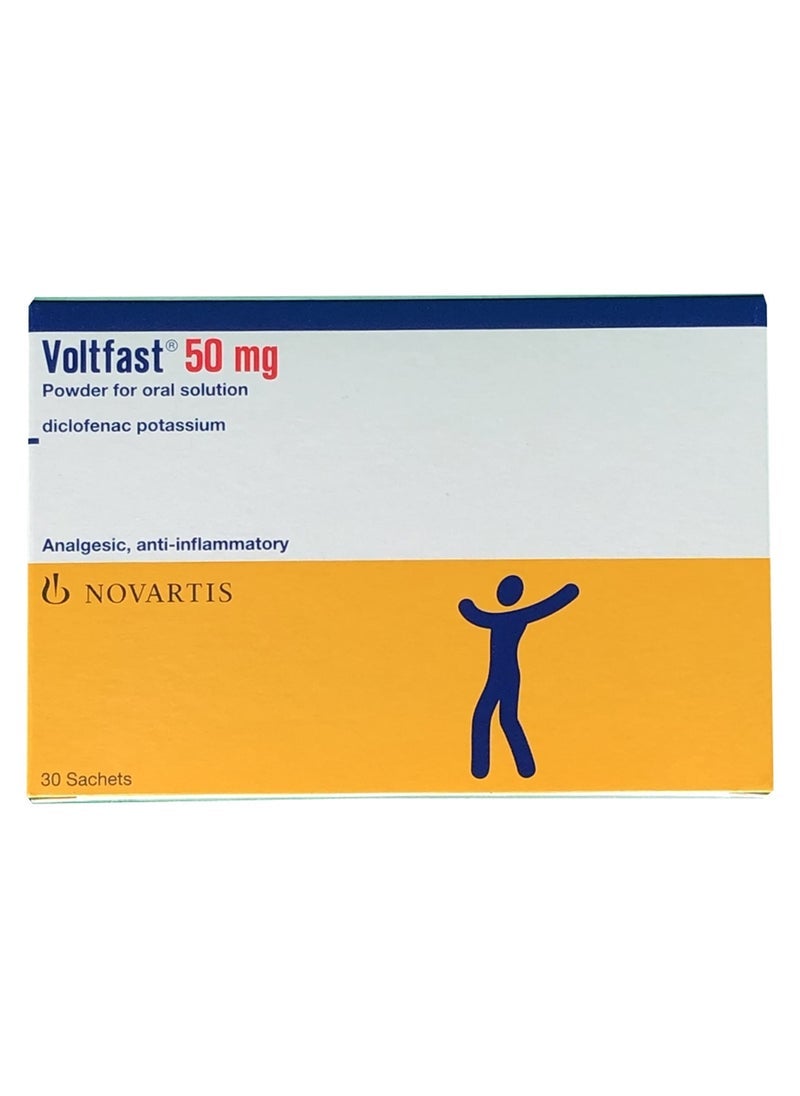 NOVARTIS Voltfast 50 Mg, 30 Sachets 