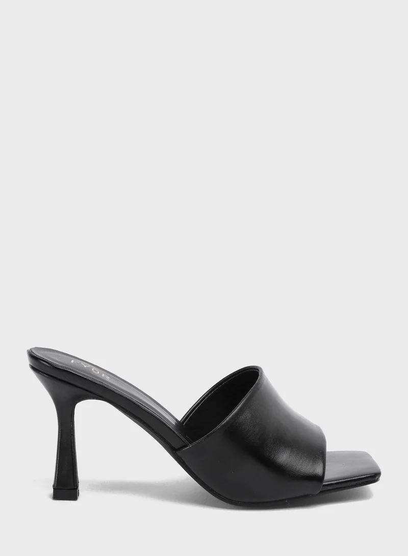 FYOR One Strap Mid Heel Sandals