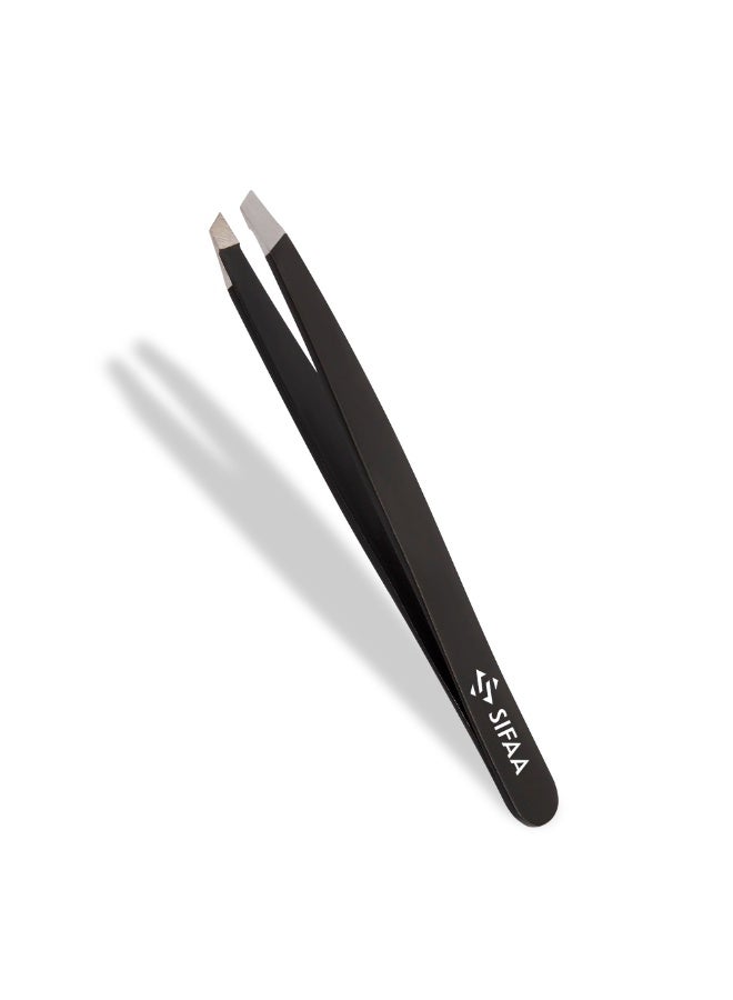 Stainless Steel Anti Static Straight Tweezer Accessories Black - Image 2