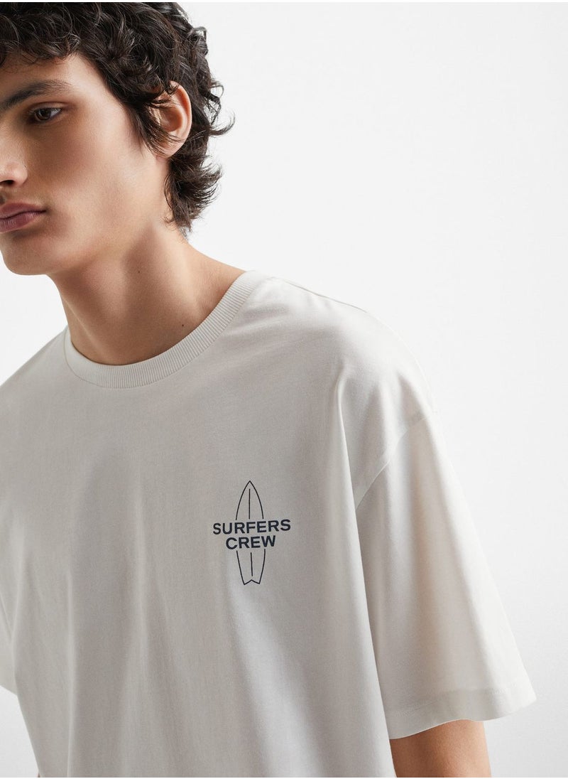 MANGO - Youth Back Print T-Shirt - Image 1