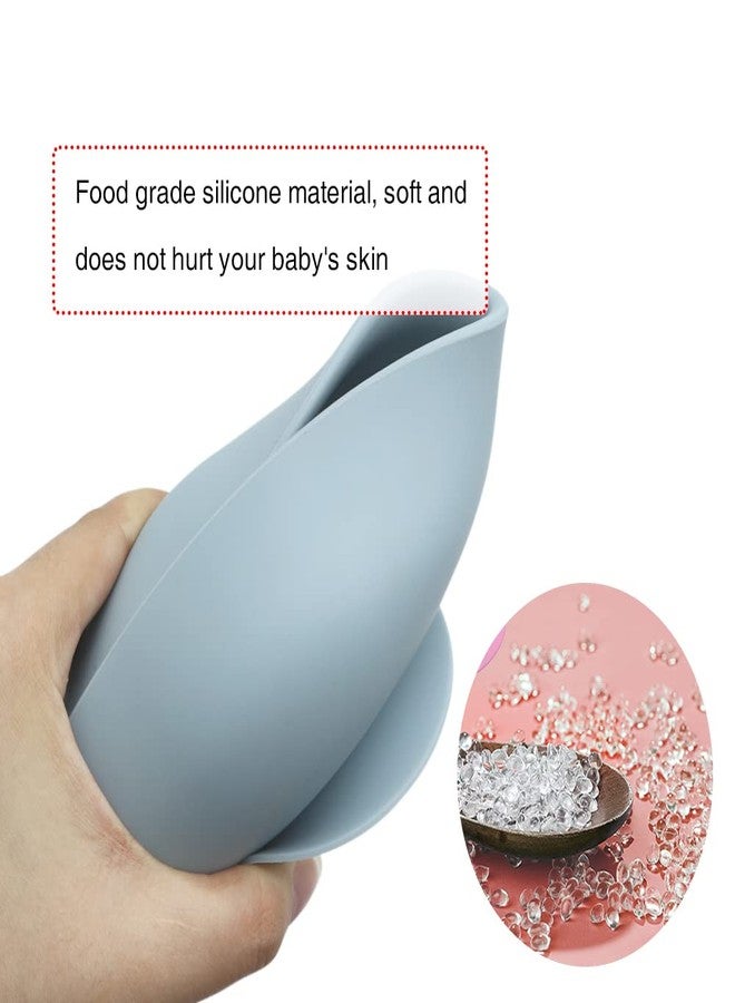 Vianz Food Grade Silicon Meal Set for Baby, BPA Free, Microwave Dishwasher Safe, Bowl with Suction, Spill Proof, Food Training, Useful Gift for Kids (Baby Pink, 3) - Image 5