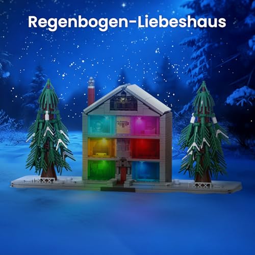 Sillbird Lover House Building Sets for Women Girls Buildable Model Kit with Led Light for Home Dcor Birthday Ideal Gift Toy for Adult Girlfriend Wife990 Pieces - Image 5