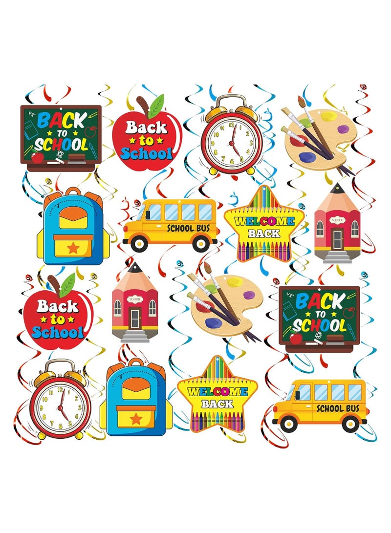 48 Pcs Back to School Decorations Hanging Swirls, Ceiling Hanging Decor for Classroom, Back to School Party Decorations, Welcome Back to School Decorations, Preschool Classroom Decoration