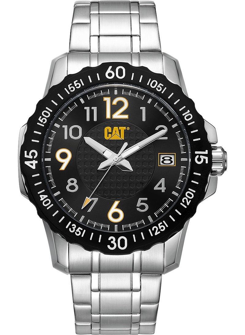 CAT Mens WATCH 'Downforce' 44mm case, Stainless Steel AP.141.11.111