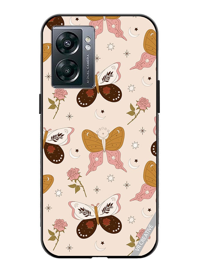 VR CREATIVE Protective Case Cover For OnePlus Nord N300 Boho Magical Flowers And Butterfly Design Multicolour - Image 1