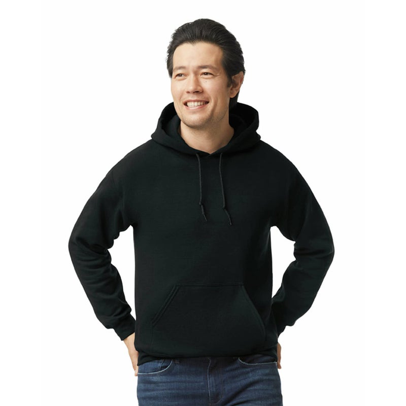 Gildan Adult Fleece Hoodie Sweatshirt, Style G18500, Multipack, Black (2-Pack), X-Large - Image 2