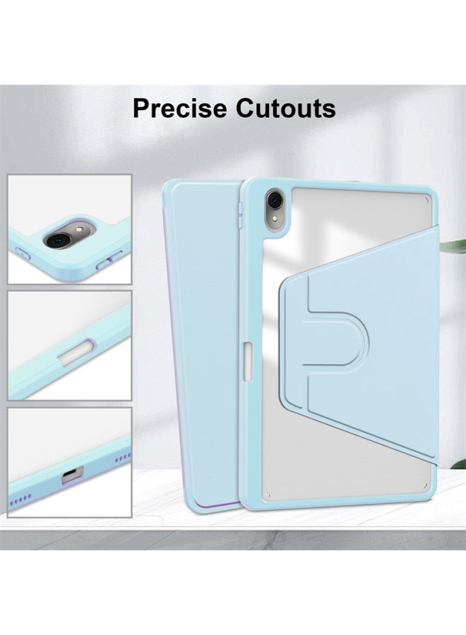 For Huawei Matepad Air Protective Case 11.5S Rotating 2023 Ultra-thin Transparent Pen Slot Acrylic Leather Case-Color:Purple-Applicable Model:matepad Air 11.5 2023 - Image 4