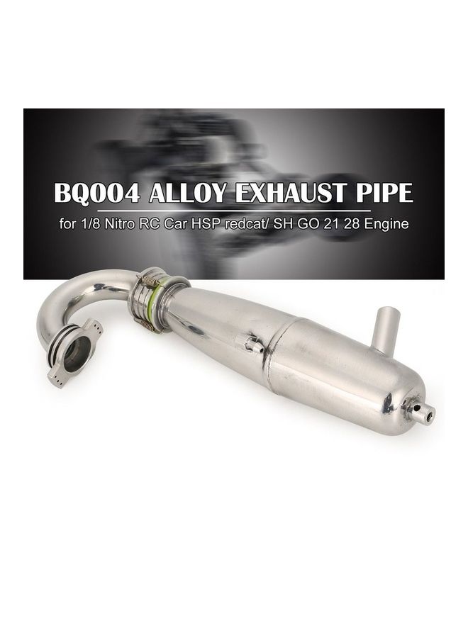 NIBEMINENT Alloy Exhaust Pipe For Nitro RC Car Engine 15.5 x 4cm  - Image 3