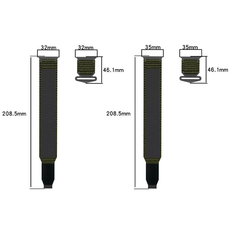 For Apple Watch Ultra 2 49Mm Nylon Hook And Loop Fastener Watch Band(Black) - Image 5