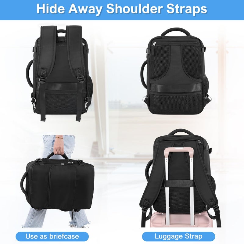 Sinaliy Travel Backpack for Men Women, Personal Item Travel Bag with Multi-Pockets, Airline Approved Carry on Backpack Fits 16inch Laptop, Waterproof Casual Backpack for College,Travel, Work - Image 4