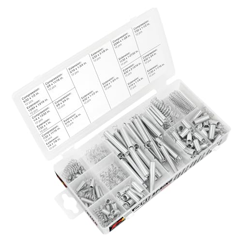Performance Tool W5200 200pc SAE inc Plated Extension and Compression Industry Spring Assortment Kit - Image 1