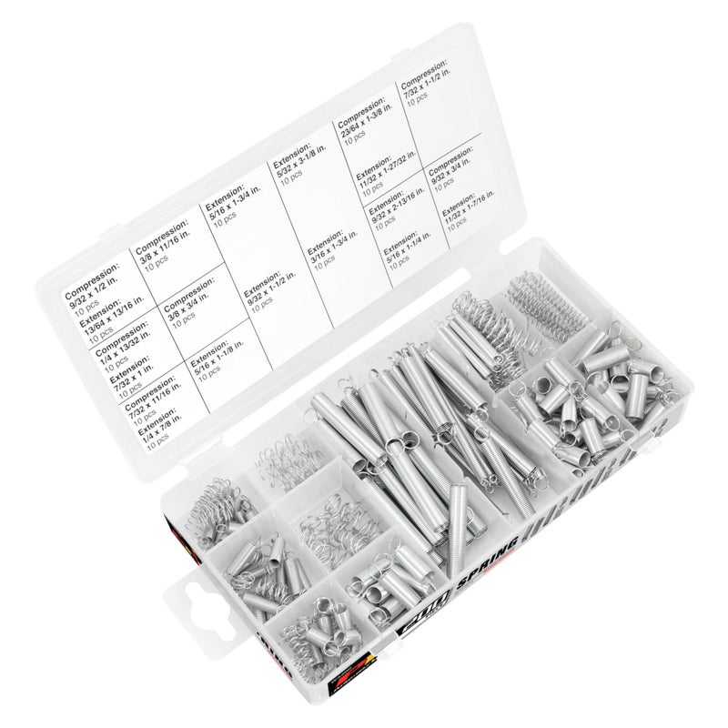 Performance Tool W5200 200pc SAE inc Plated Extension and Compression Industry Spring Assortment Kit - Image 2