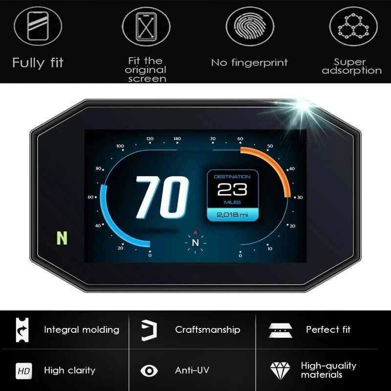 Vuzmode Motorcycle Instrument Cluster Screen Protector - Image 5