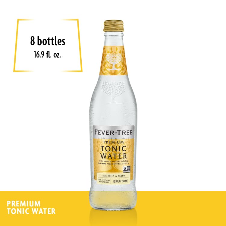 Fever Tree Indian Tonic Water - Premium Quality Mixer - Refreshing Beverage for Cocktails & Mocktails. Naturally Sourced Ingredients, No Artificial Sweeteners or Colors - 500 ML Bottles - Pack of 8 - Image 3