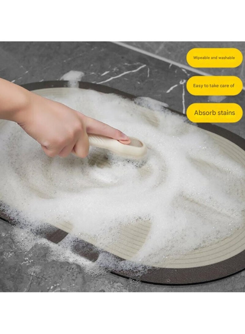 Jingke Quick-drying Absorbent Floor Mats Bathroom Anti-slip Mats Toilet Absorbent Foot Mats Entry-level Mats 40*60cm  039 - Image 4