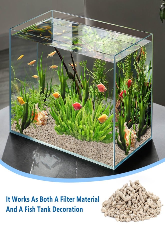 Crushed Coral for Freshwater Aquarium, Crushed Coral Media Sand for Freshwater Fish Tank Plant Pot Decorations Accessories (1.1lb/500g) - Image 3