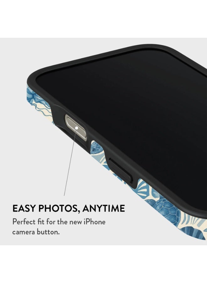 موبكوس جراب فاخر لهاتف آيفون  برو ماكس بتصميم مخطط المحيط من موبكوس، حماية هجينة بطبقة مزدوجة من الغلاف الصلب والسيليكون، مقاوم للخدش والصدمات - Image 5