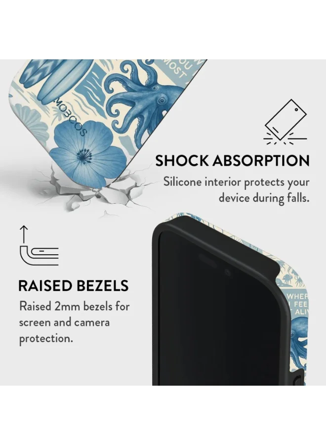 Mobcos iPhone 16 Pro Max Ocean Blueprint Mobcos iPhone 16 Pro Max Ocean Blueprint Premium Case Compatible with Hybrid Dual-Layer Hard Shell + Silicone Protection - Scratch-Resistant Shockproof Mobile Cover  | Best Price UAE