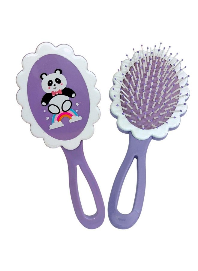 Tera13 TERA 13 Hair Combo For Girls, Panda Theme Hair Brush For Kids (1 pcs) Cartoon Paddle Hair Styling Brush Large with Air Cushion and Soft Bristle for Kids Girls and Women - Image 1