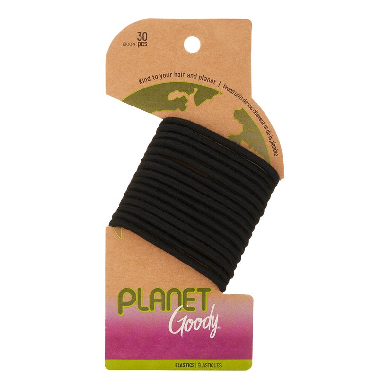 Goody Planet Goody Ouchless Elastic Thick Hair Tie 30 Count Black Medium to Thick Hair Hair Accessory