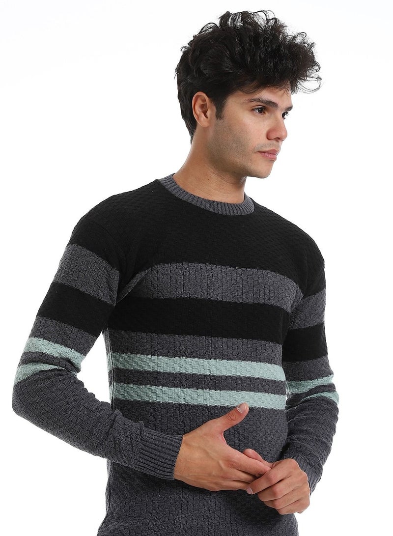 سيزار تيشرت صوف مزود بتصميات متعددة - Image 3