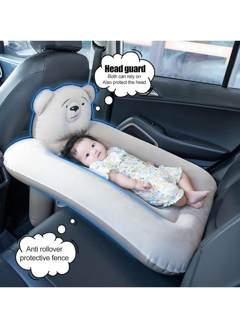 TAPIT Inflatable Airplane Bed for Kids Baby Travel Plane Bed with Hand Pump Kids Bed Fits Most Airplane Seats Car Seat for Convenient Toddler Travel Seat Belt and Carry Bag - Image 4