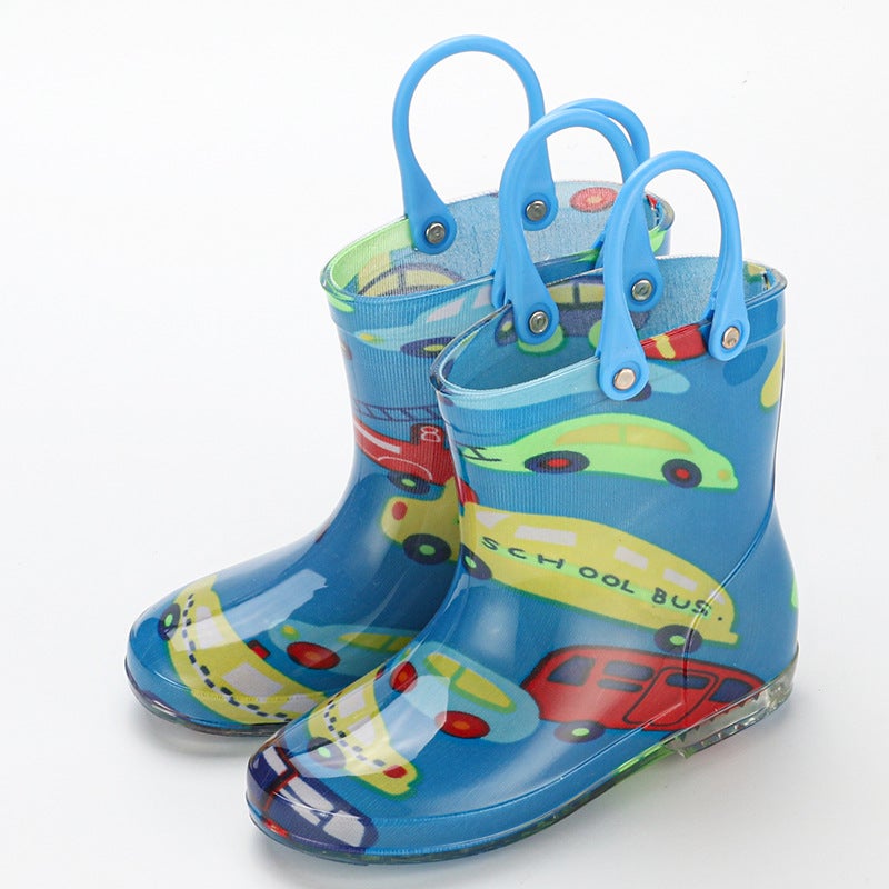 Cross Mirror Export Children'S Portable Creative Cute Flower Cloth Children'S Rain Boots Baby Rain Boots Rubber Shoes - Image 5