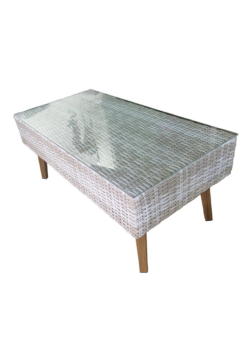Oasis Casual 7 Seater Rattan Outdoor Sofa Grey Color with Aluminium Frame  - Image 2