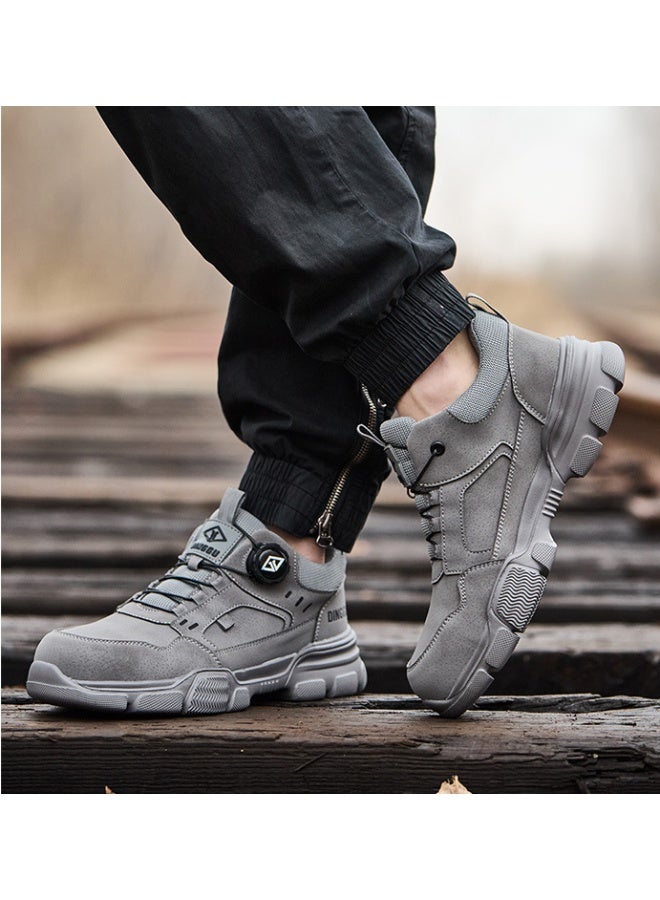 NIBEMINENT Safety Shoes for Men - Anti-bump and Anti-puncture Lightweight and Safe Shoes with Steel Toe  Work Shoes - Image 2