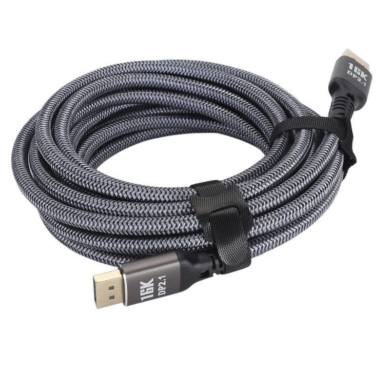 Displayport 2.1 Cable 16K 40Gbps - No Buckle Groove Design Triple Shielding Gaming Displayport Cable for Desktop Laptops Gaming Monitors - Image 4